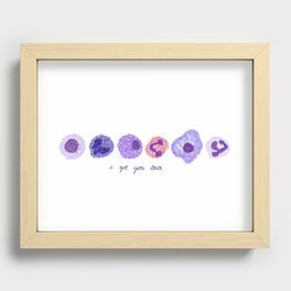 White Blood Cells // "I got you babe" Recessed Framed Print