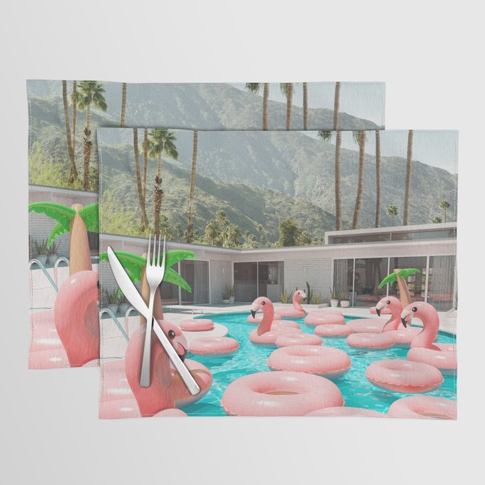 Flamingo Pool Party Placemat