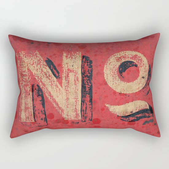 No non Red Rectangular Pillow
