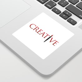 Creative Word with Pen Sticker
