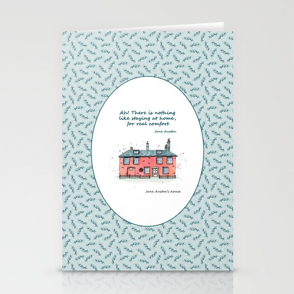 Jane Austen House And Quote Stationery Cards By Idriera Society6