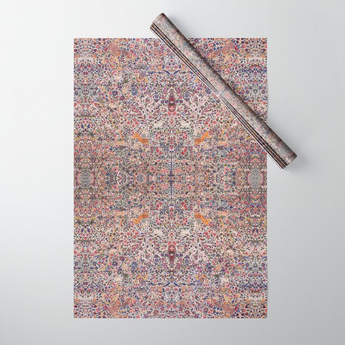 Antique Kerman Lavar Pattern Wrapping Paper