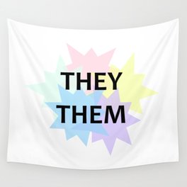 they/them pronouns Wall Tapestry