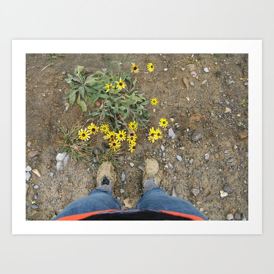 Muddy Boots Art Print