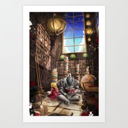 Alchemist Library Art Print