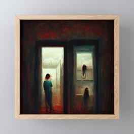 Agoraphobia Loneliness Framed Mini Art Print