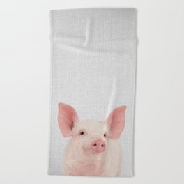 Pig - Colorful Beach Towel