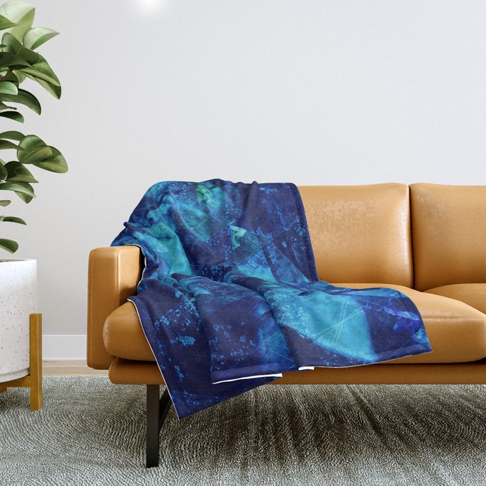 Abstract Geometric Background #23 Throw Blanket