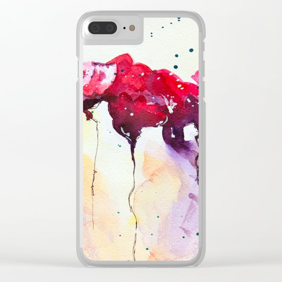 Flowers Clear iPhone Case