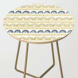 Tropical Happy Rainbow Abstract Side Table
