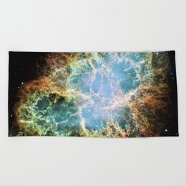 Hubble Telescope: Crab Nebula Beach Towel