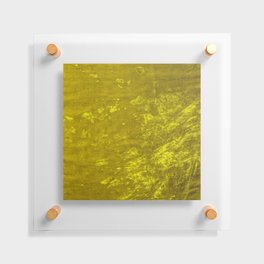 Mustard yellow velvet texture Floating Acrylic Print