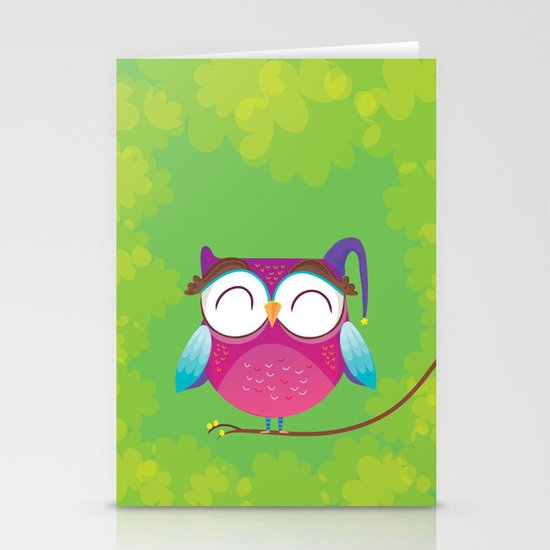 Night owl Stationery Cards