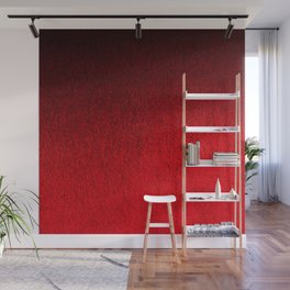 Ruby Red Ombré Design Wall Mural