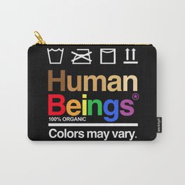 Human rights rainbow equality LGBT PRIDE BLACK LIVES MATTER Carry-All Pouch