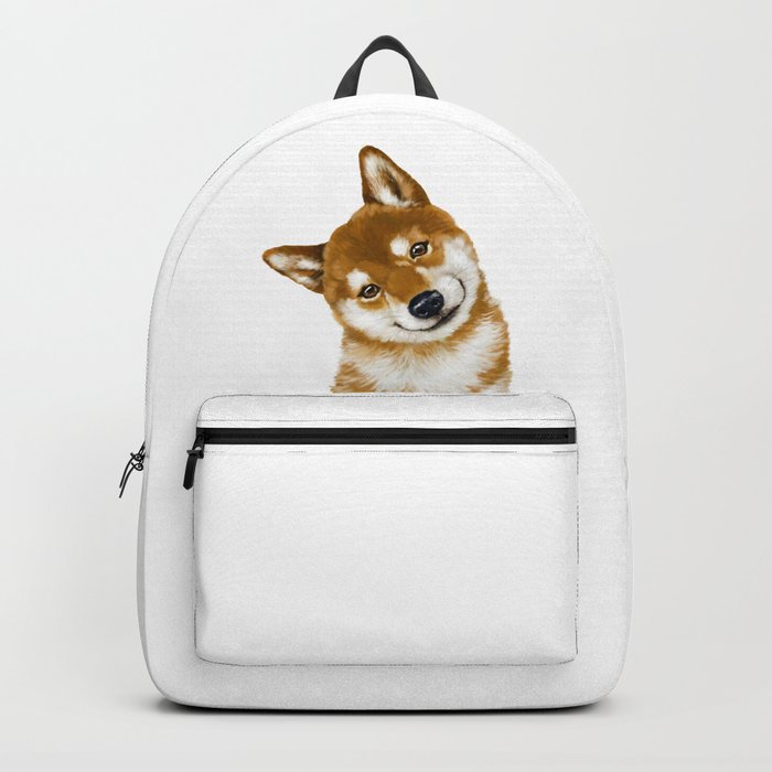 Shiba inu in backpack store