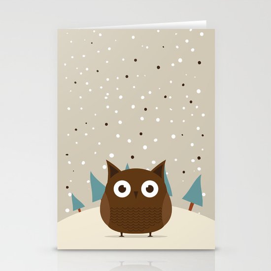 Cute owl Stationery Cards