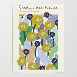 Jardin de fleures Poster
