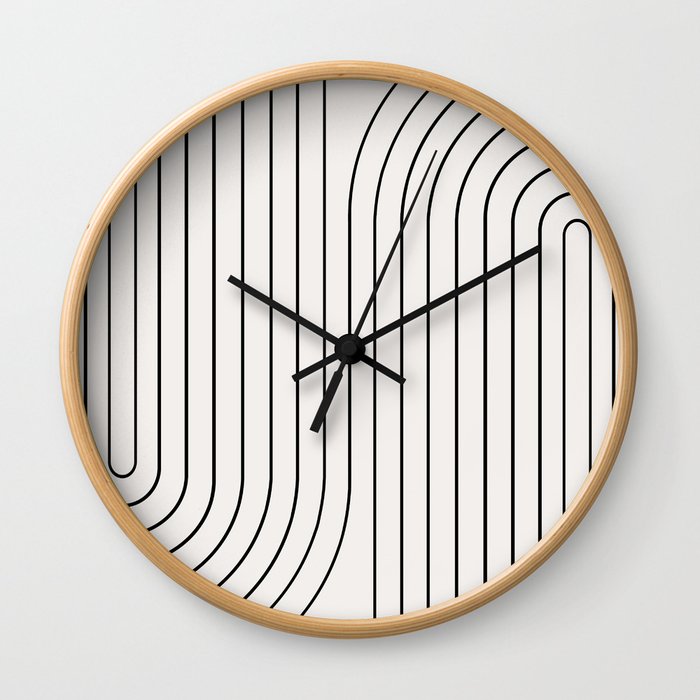 Minimal Line Curvature I Wall Clock
