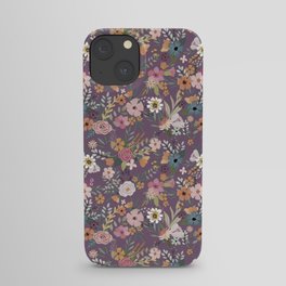 Purple Flowers iPhone Case
