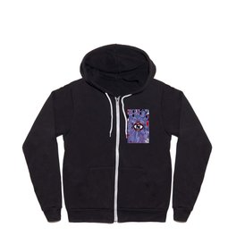 The all-seeing eye!  Very Peri periwinkle Zip Hoodie