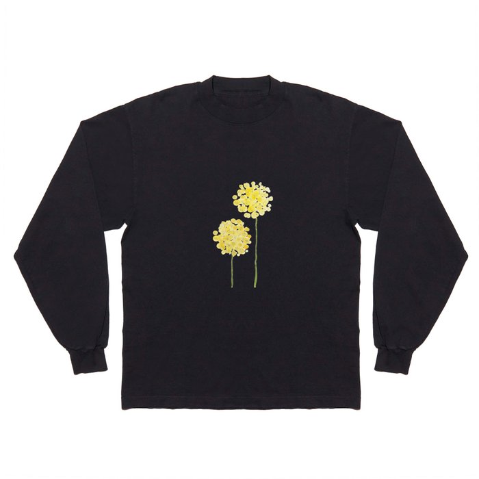 two abstract dandelions watercolor Long Sleeve T Shirt
