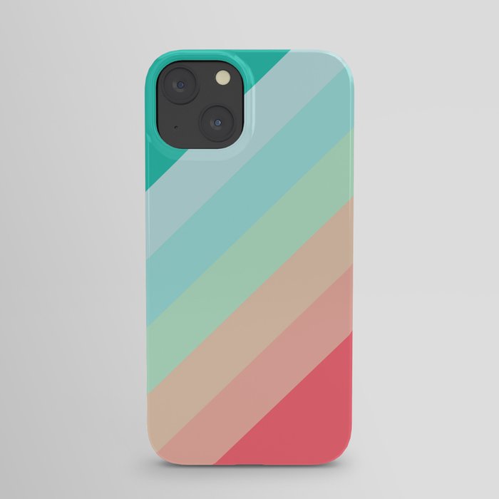 Colorful Vintage Vibes 70s Style Retro Stripes - Girlini iPhone Case