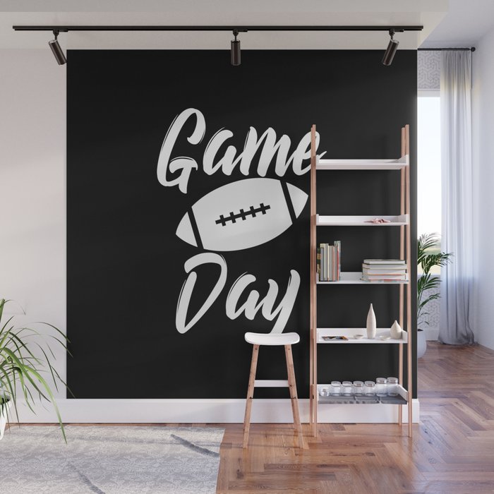Game Day Football Wall Mural By Socoart Society6