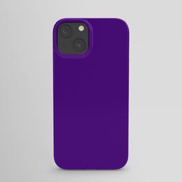Solid Bright Purple Indigo Color iPhone Case