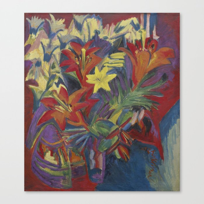 Still Life with Lilies Canvas Print
