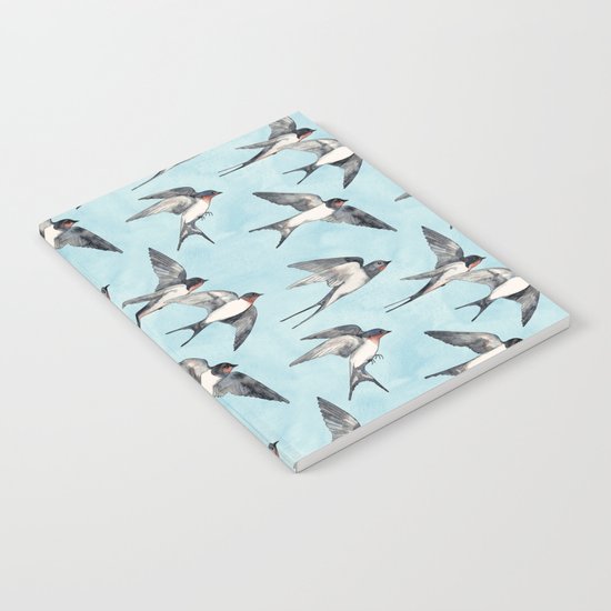 Blue Sky Swallow Flight Notebook