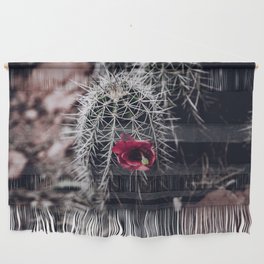 Red Cactus Flower Wall Hanging