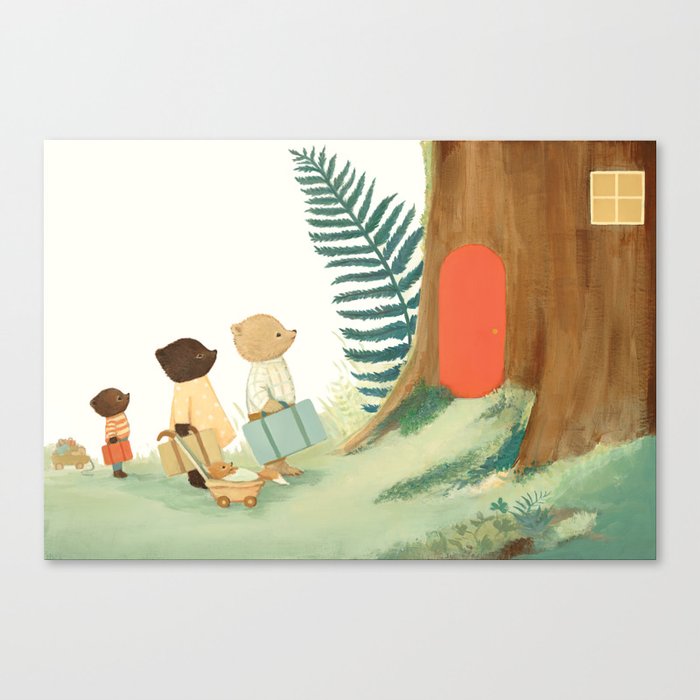The Littlest Family Came to the Woods by Emily Winfield Martin Canvas Print