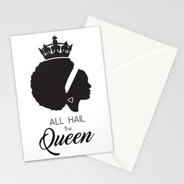 African American - All Hail the Queen Stationery Cards