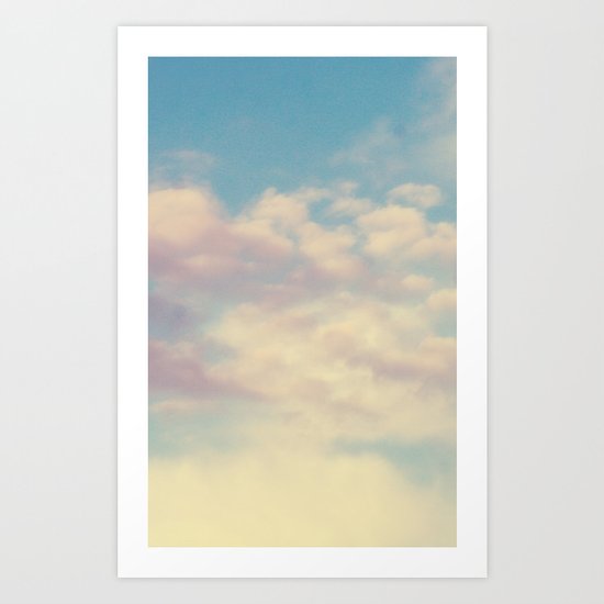 Cotton Candy Fields Art Print