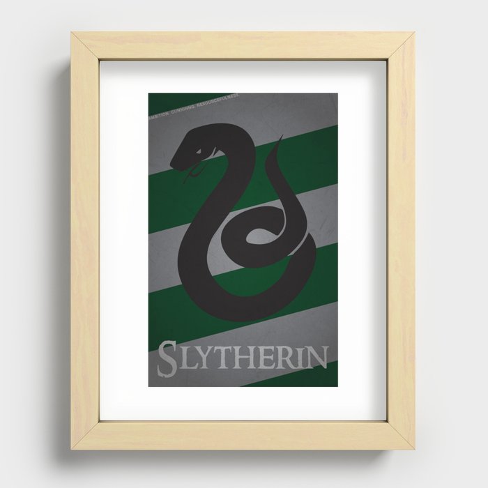 Slytherin Recessed Framed Print