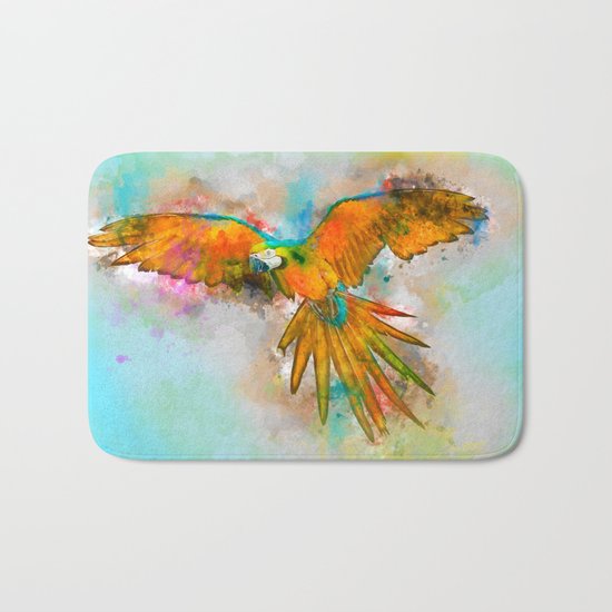 High as a Macaw Bath Mat