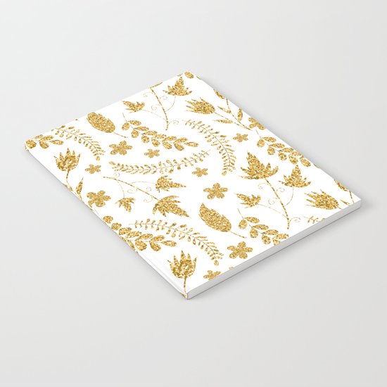 Gold flowers Notebook