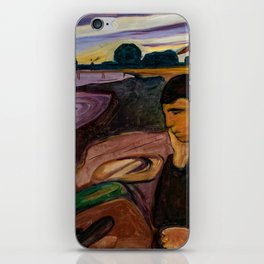 Melancholy, 1894 by Edvard Munch iPhone Skin