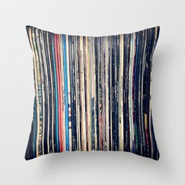 Vinyl collection Throw Pillow