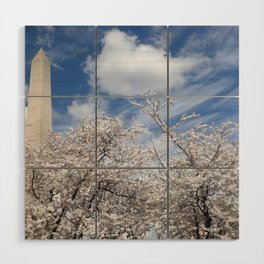 Washington DC Cherry Blossom Festival and the Washington Monument Kites Wood Wall Art