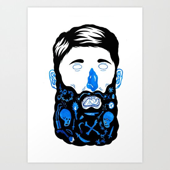 Pirate Beard Art Print