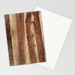 Sheesham Wood Grain Texture, Indian Rose Wood, Close Up Stationery Card