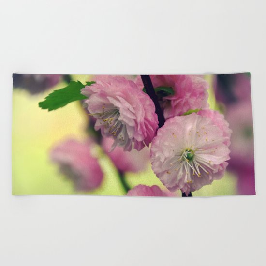 Pretty pink Cherry Beach Towel