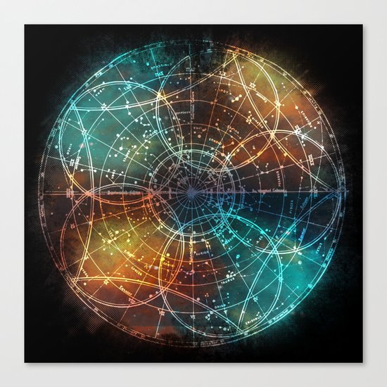 Star Map Canvas Print