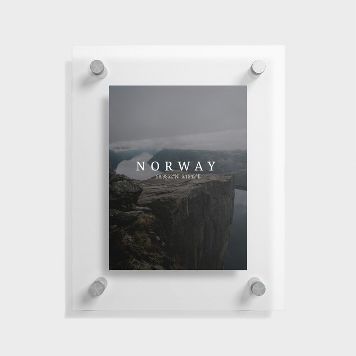 Norway Travel Landscape Floating Acrylic Print