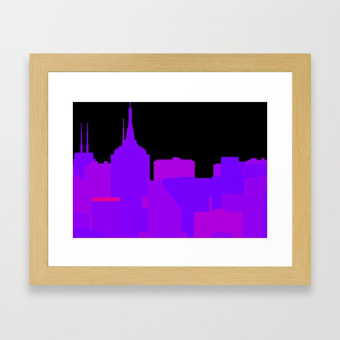 City of Color - purple Framed Art Print