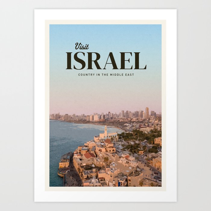 Visit Israel  Art Print