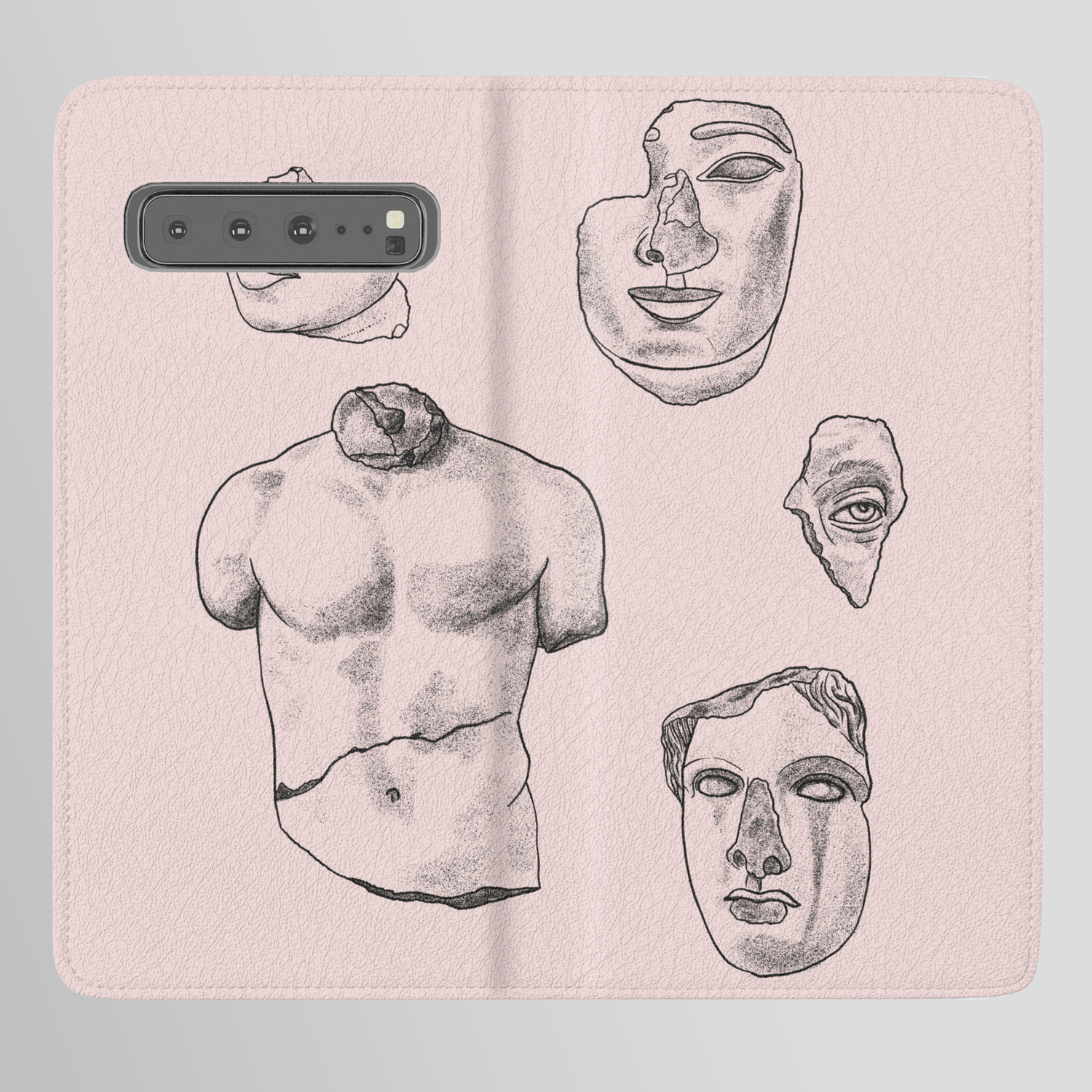 Fragments in Pink Android Wallet Case by Emma Boys | Society6