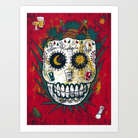 Tequila Art Print